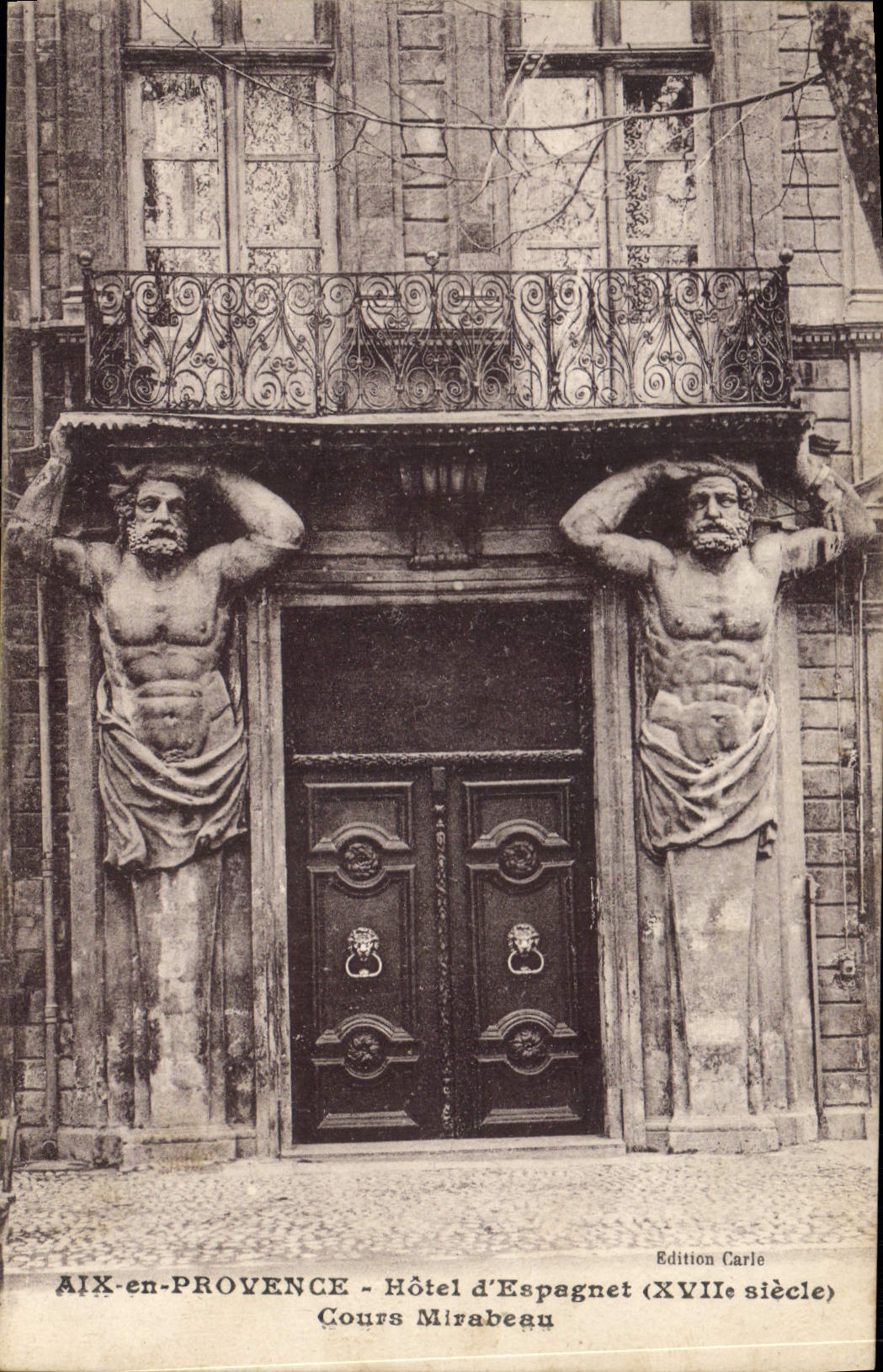 Aix-en-Provence - Hôtel d'Espagnet (XVIIe siècle) - Cours Mirabeau