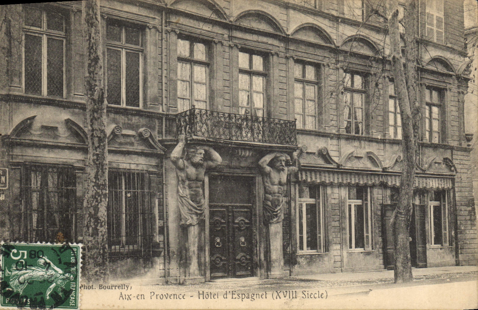 Aix-en-Provence — Hôtel d'Espagnet (XVIIIe siècle) — Phot. Bourrelly