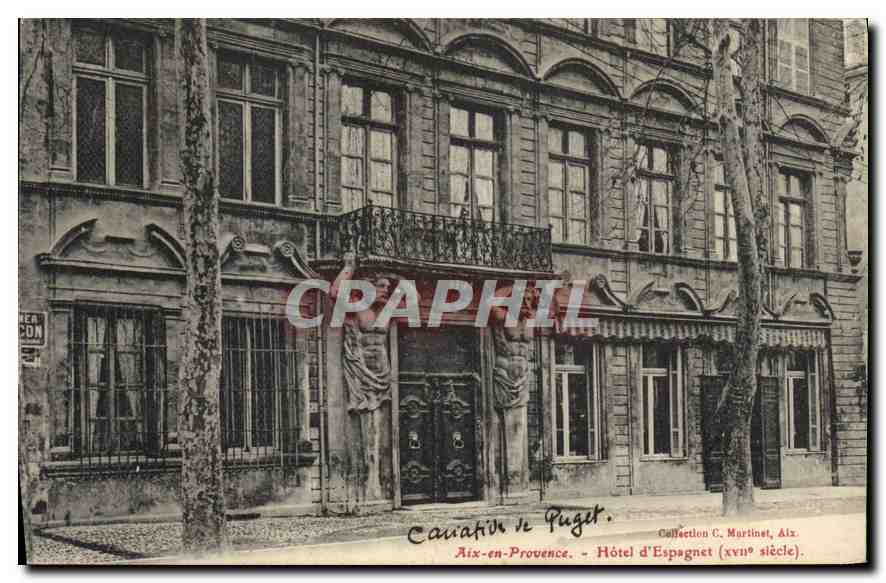 Aix-en-Provence — Hôtel d'Espagnet (xviiie siècle) — Collection C. Martinet, Aix