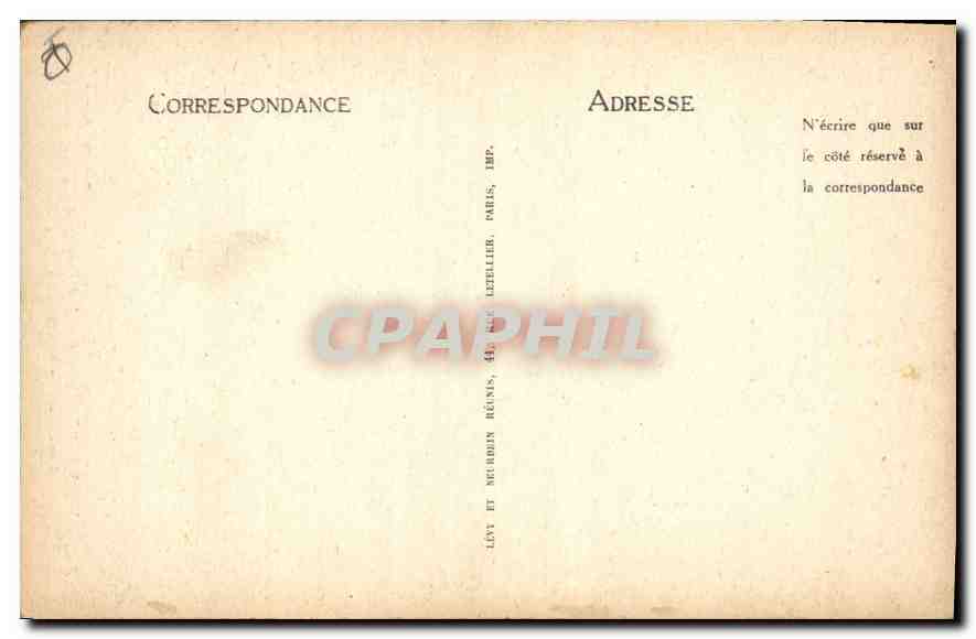 CPA Aix en Provence Hotel d'Espagnet Cariatides cours Mirabeau  — Verso