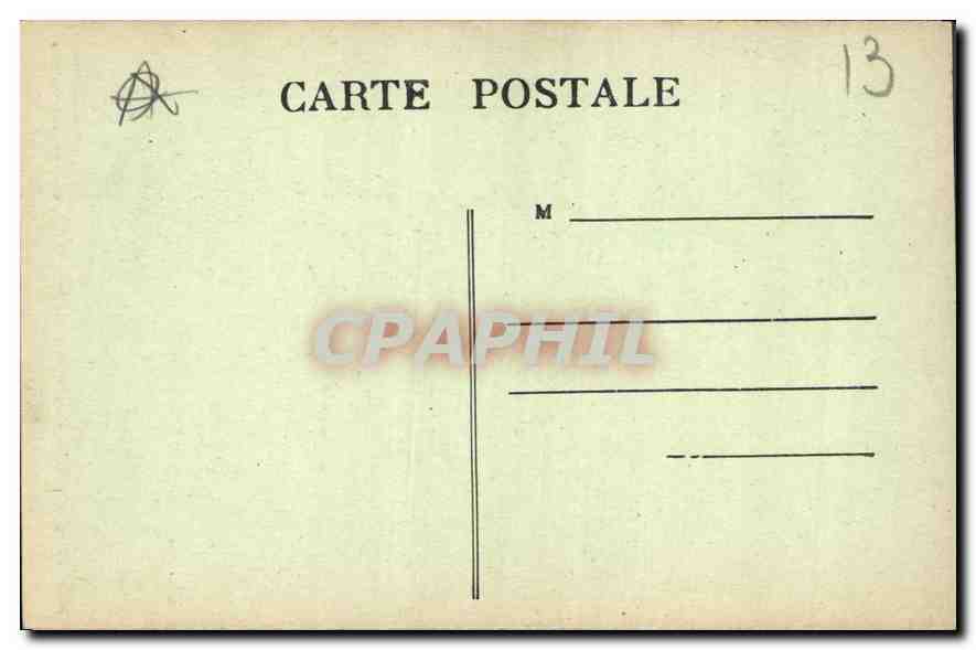 CPA Aix en Provence Hotel d'Espagnet cours Mirabeau  — Rückseite