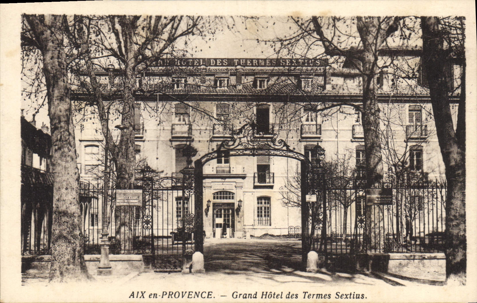 AIX-en-PROVENCE — Grand Hôtel des Termes Sextius — Édition Postale Six