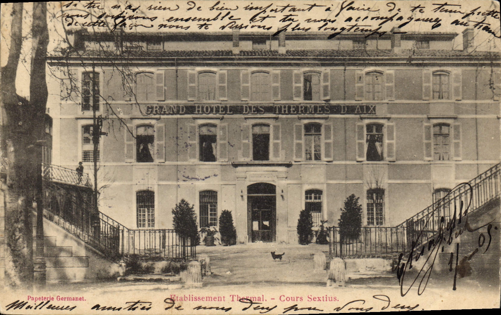 Grand Hôtel des Thermes d'Aix — Établissement Thermal — Cours Sextius — Papeterie Germanet