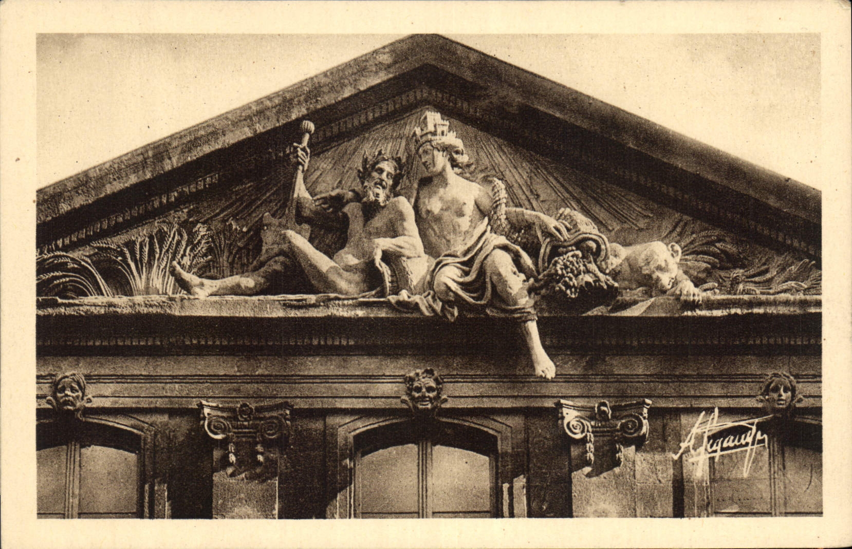 Aix-en-Provence — Hôtel des P.T. Groupe de Chostel (Le Rhône et la Durance) 1760 — A. Agaunt