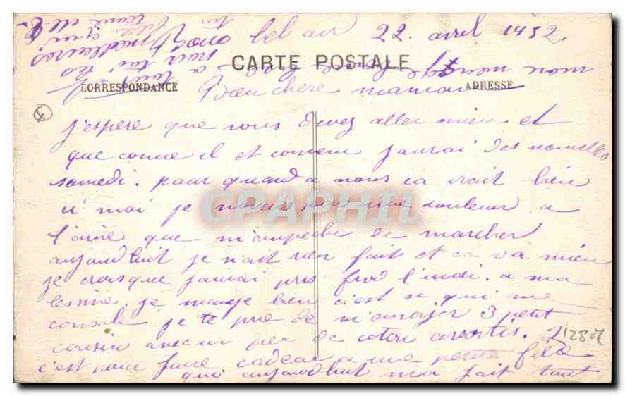 Aix - Hôtel du Roy René — Édition Paul Marcel — Verso