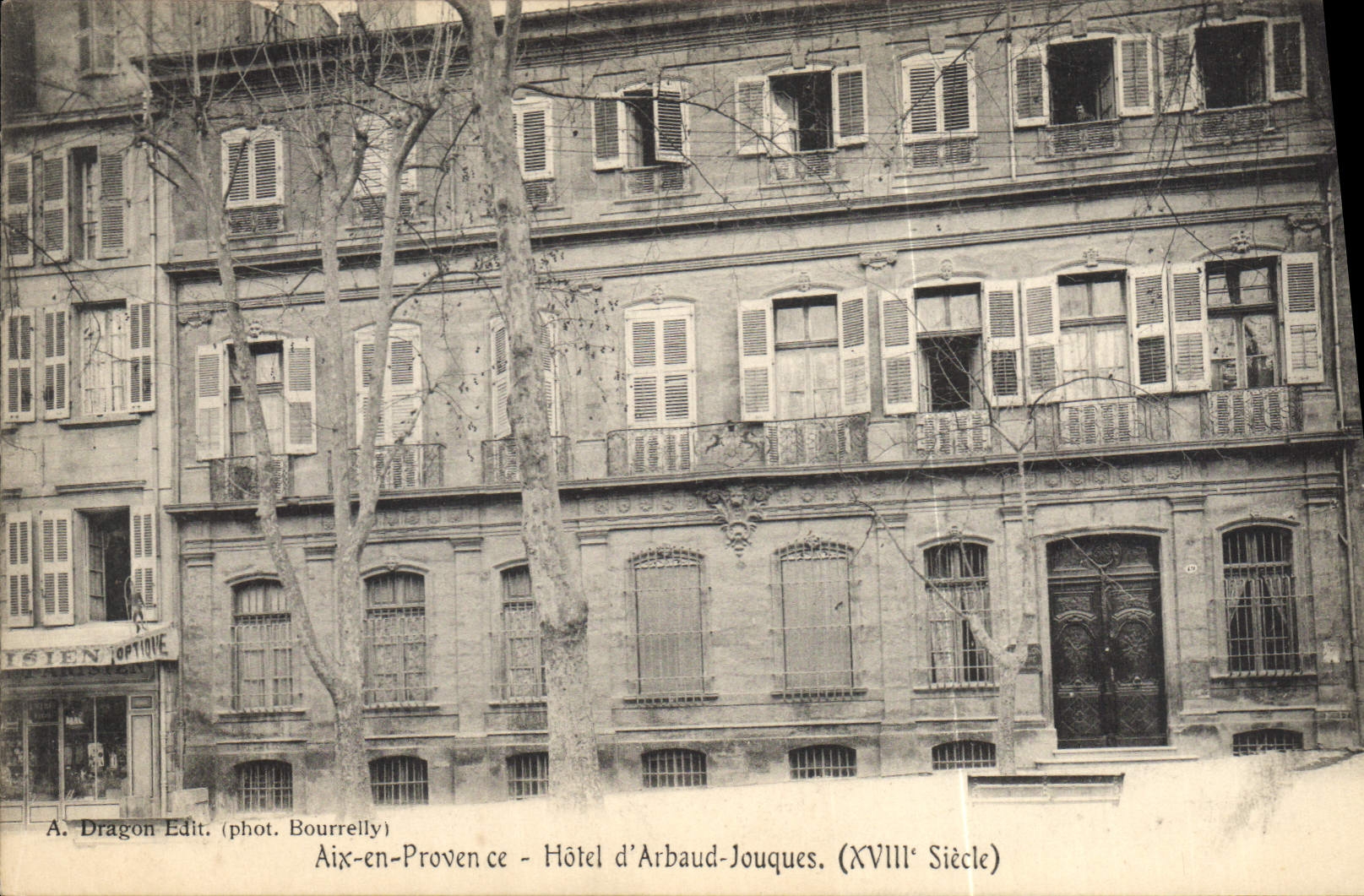 Aix-en-Provence — Hotel d'Arbaud-Jouques — 18. Jahrhundert — A. Dragon Edit. (phot. Bourrelly)