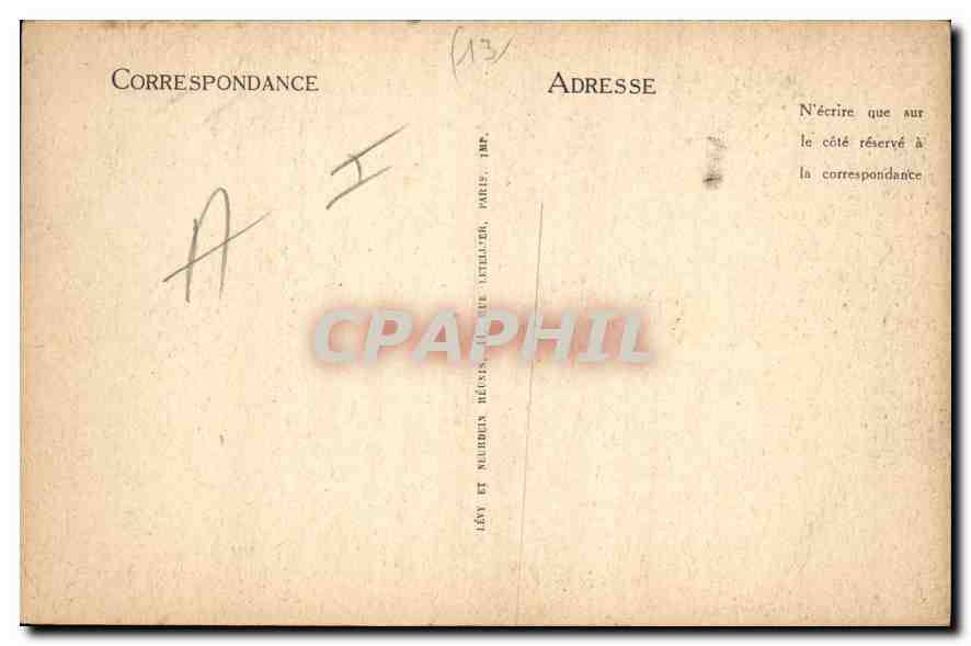 Aix-en-Provence — Vieille Porte, rue Thiers — LL, n°62 — Verso