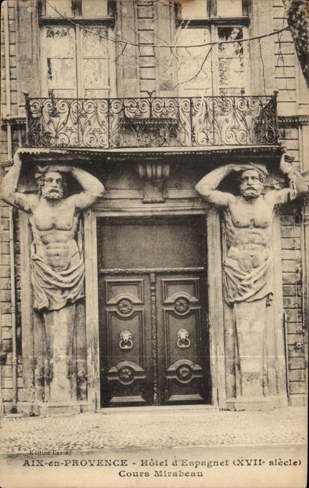 Aix-en-Provence - Hôtel d'Espagnet (XVIIe siècle) - Cours Mirabeau