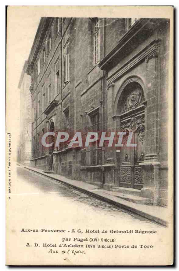 Aix-en-Provence - Hôtel d'Arlatan (17. Jahrhundert) - Porte de l'Opéra