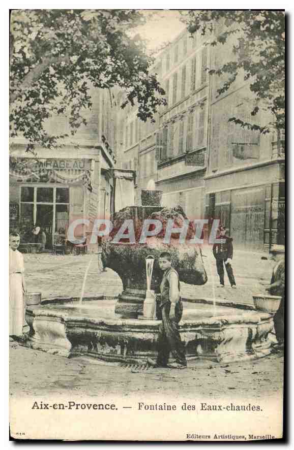 Aix-en-Provence — Quelle der warmen Quellen — Künstlerverleger, Marseille