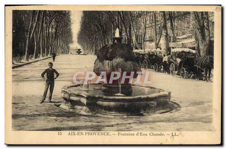 Aix-en-Provence — Fontaine d'Eau Chaude — LL. — N°15