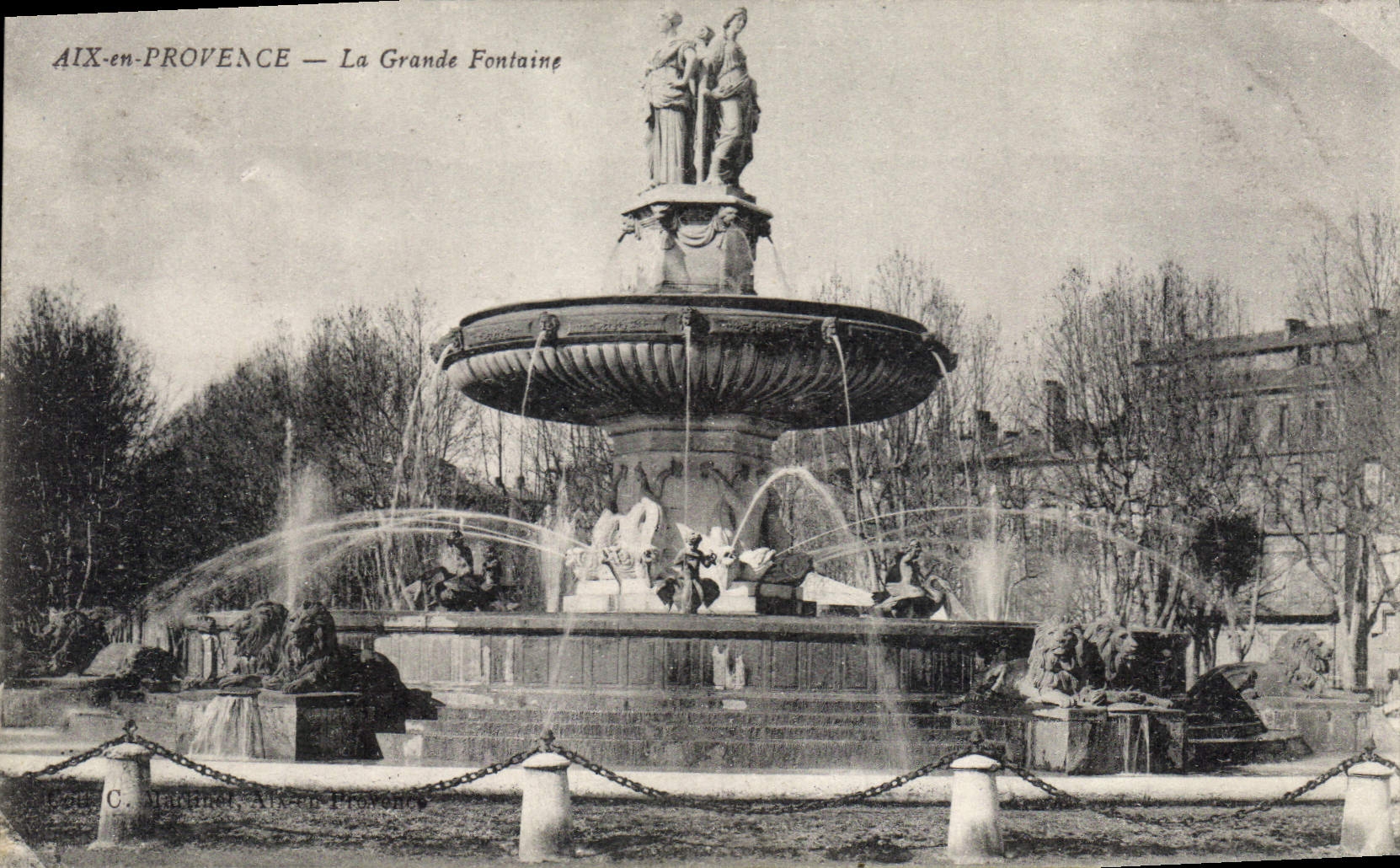 AIX-en-PROVENCE — La Grande Fontaine — C. JARON & Cie