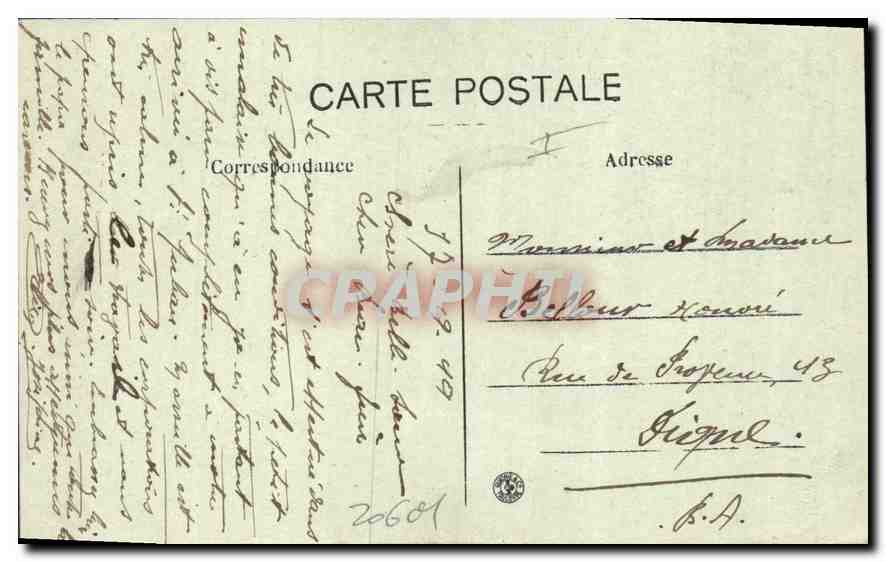AIX-en-PROVENCE — La Grande Fontaine — C. JARON & Cie — Verso