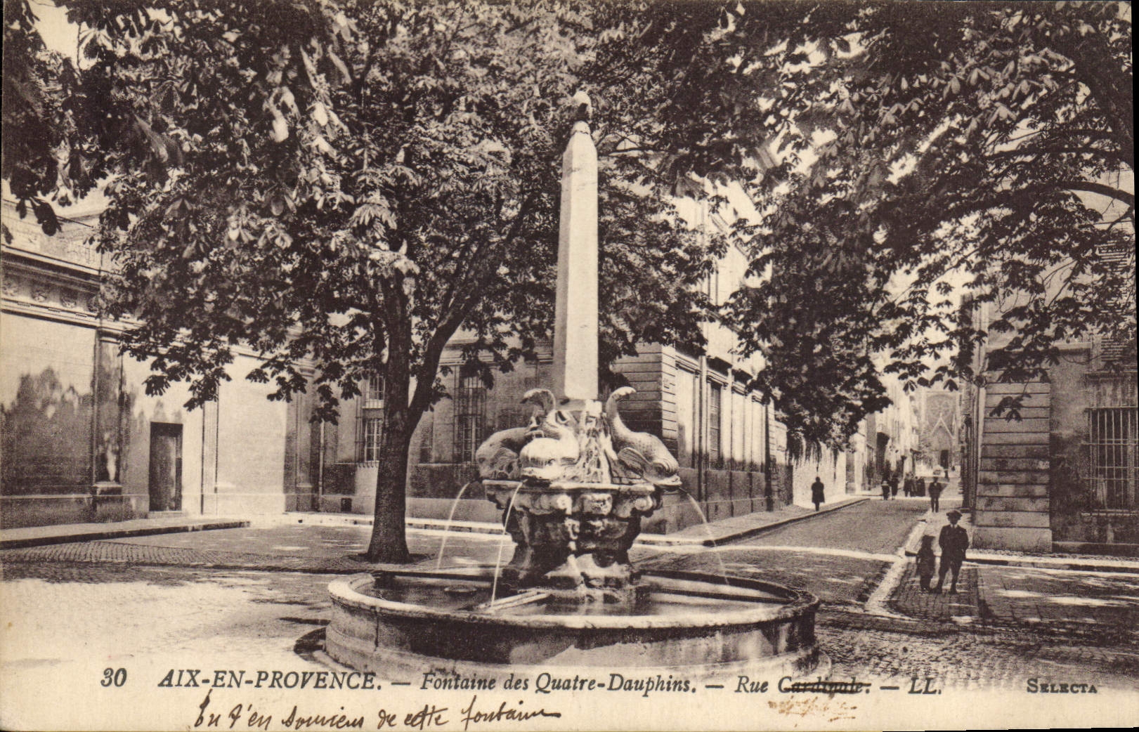 Aix-en-Provence — Fontäne der vier Delfine — Straße Cardinale — Selecta