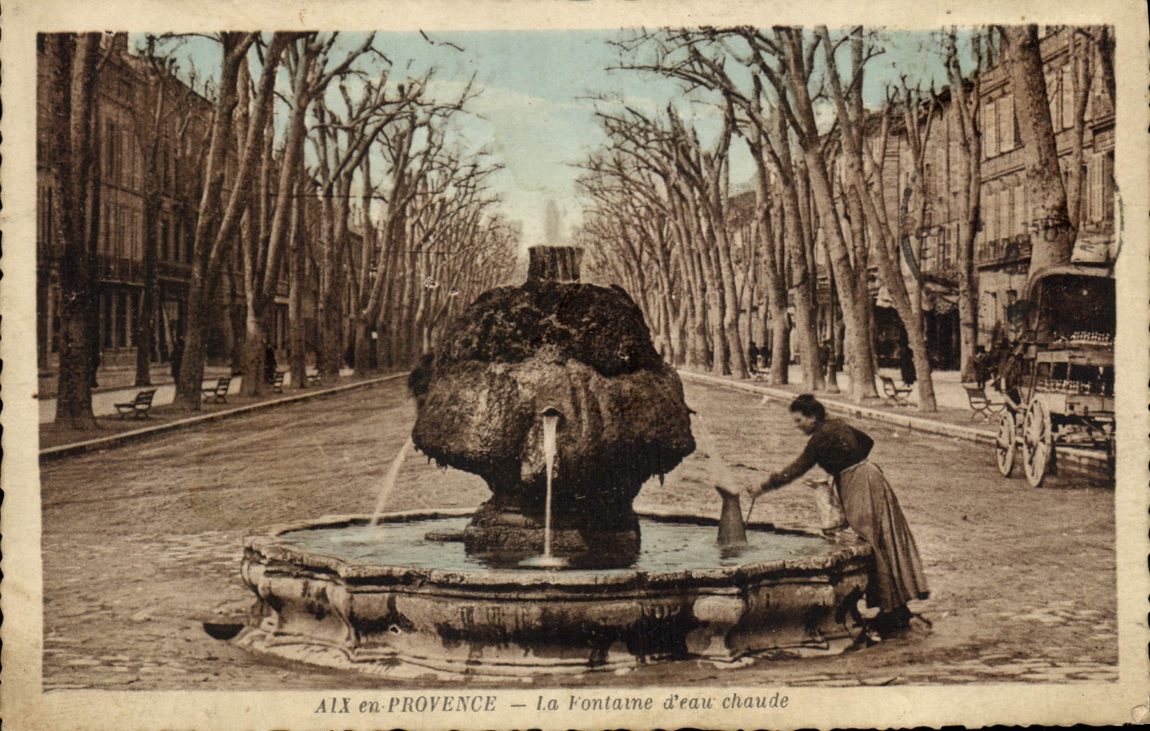 AIX en-PROVENCE — La Fontaine d'eau chaude — Édition Louis, Aix