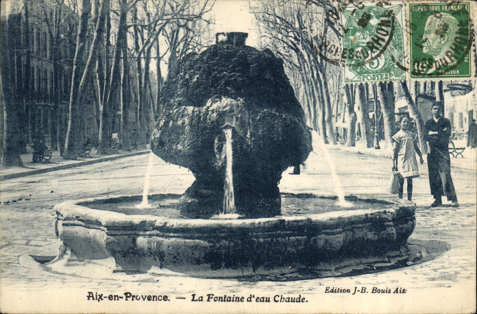 Aix-en-Provence — La Fontaine d'eau Chaude — Édition J-B. Bouis Aix
