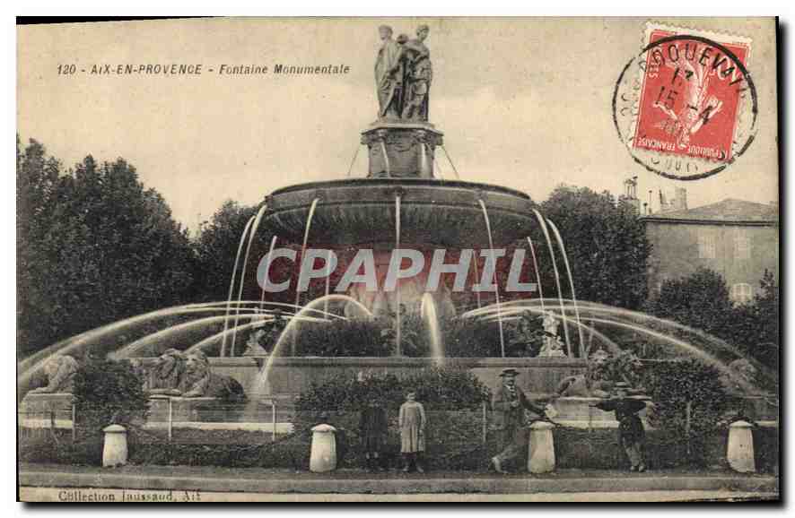 CPA Aix en Provence Fontaine Monumentale 