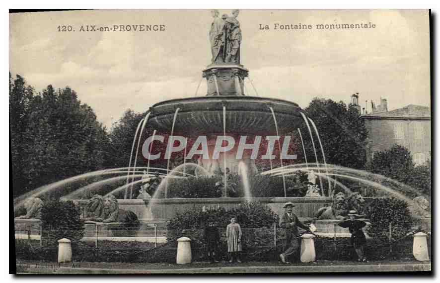 AIX-en-PROVENCE — La Fontaine monumentale — J. Hirschel, n°120