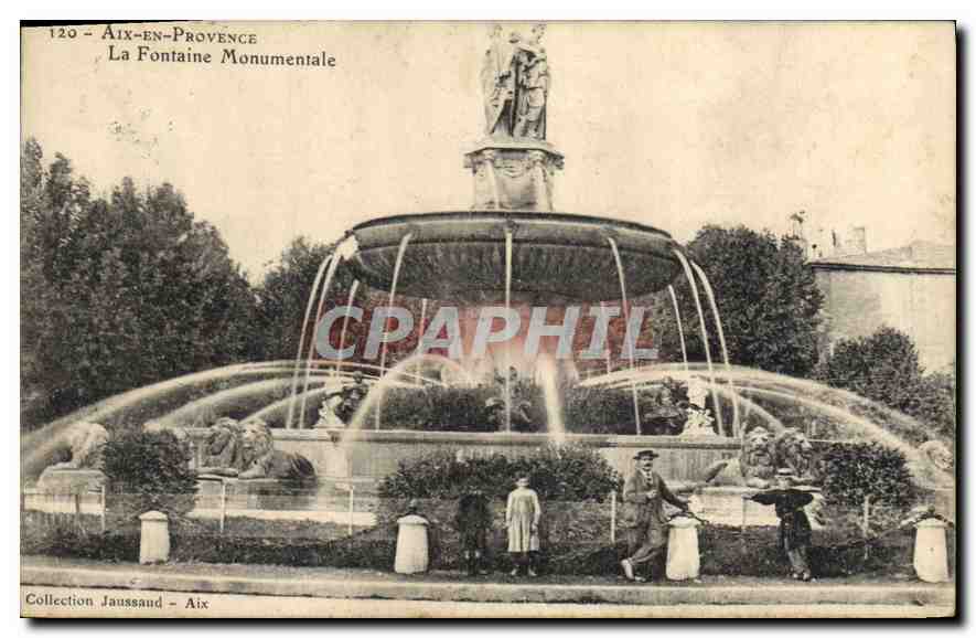 CPA Aix en Provence La Fontaine Monumentale 