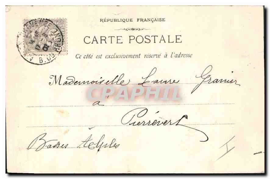 Aix-en-Provence — Fontaine des 4 Dauphins & Lycée Mignet — Verlag E. Jaussaud, Nr. 8 — Rückseite