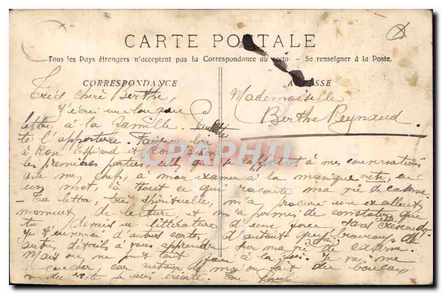Aix-en-Provence - Fontaine Chastel et Église de la Magdeleine — Collection Jaussaud — Verso