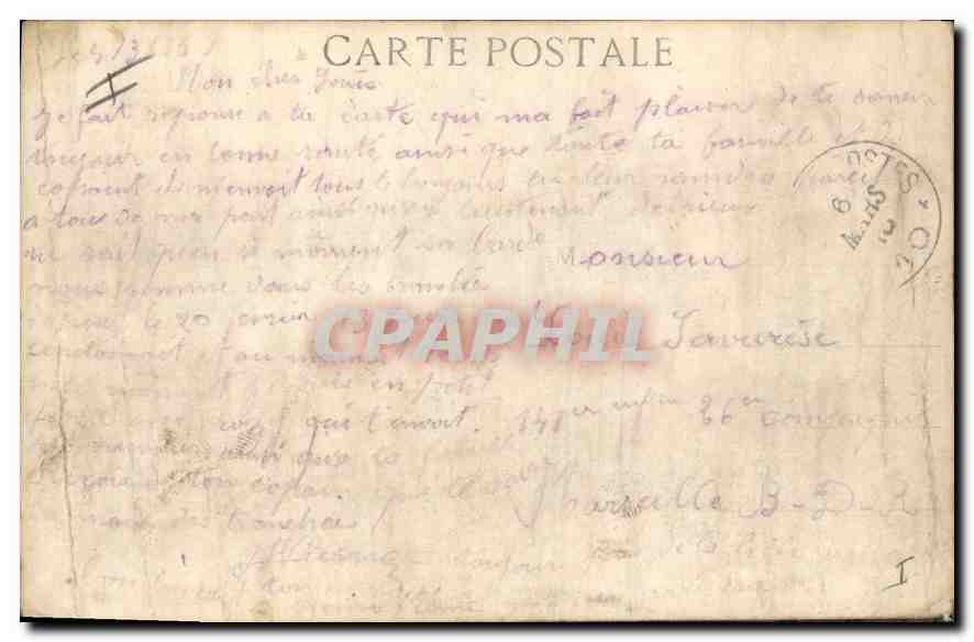 Aix-en-Provence — La Fontaine des quatre Dauphins — Collection Unic — Verso