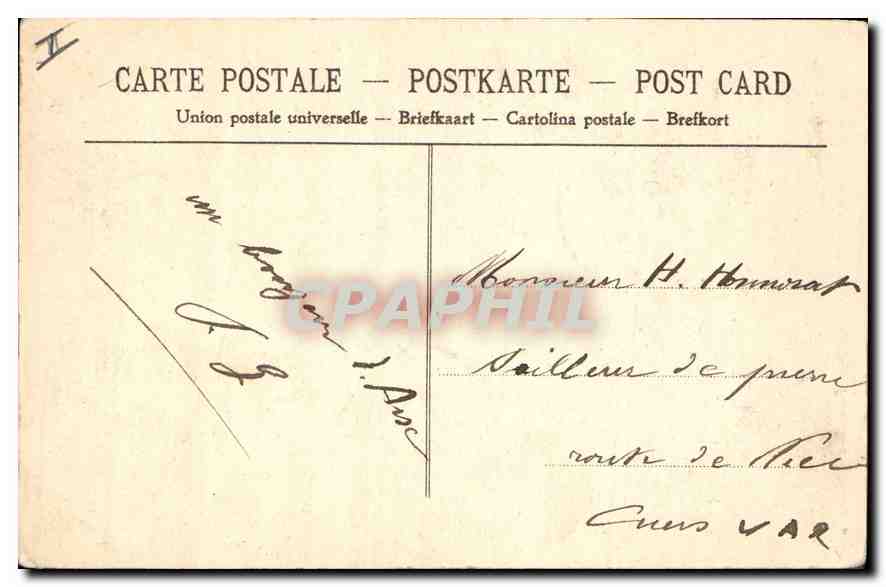 Aix-en-Provence — Rue Cardinale — Fontaine 4 dauphins — Coll. J. Sylvestre — Verso