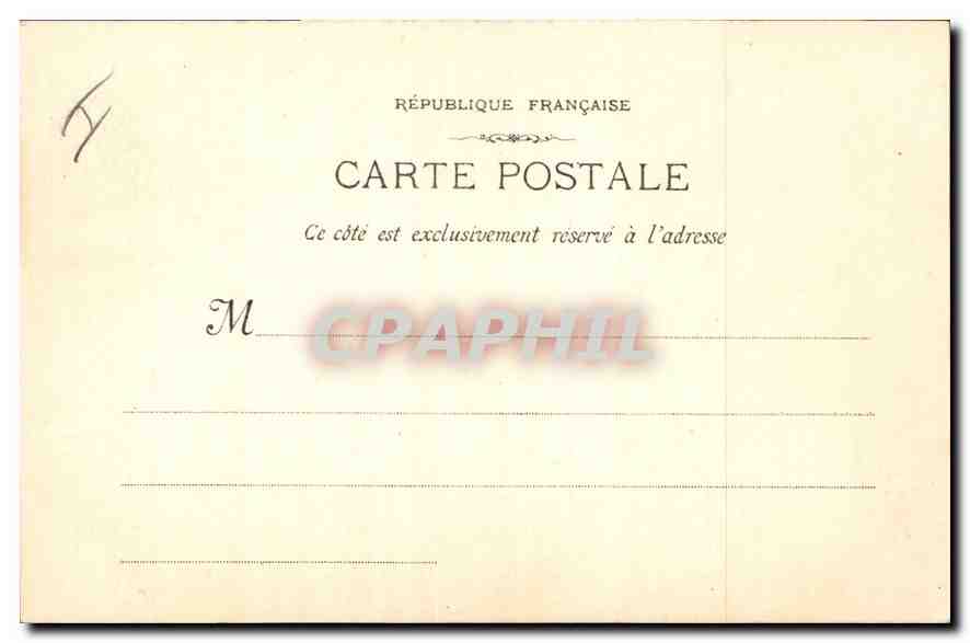 CPA Aix en Provence Eglise St Jean de Malte Fontaine des 4 Dauphins  — Verso