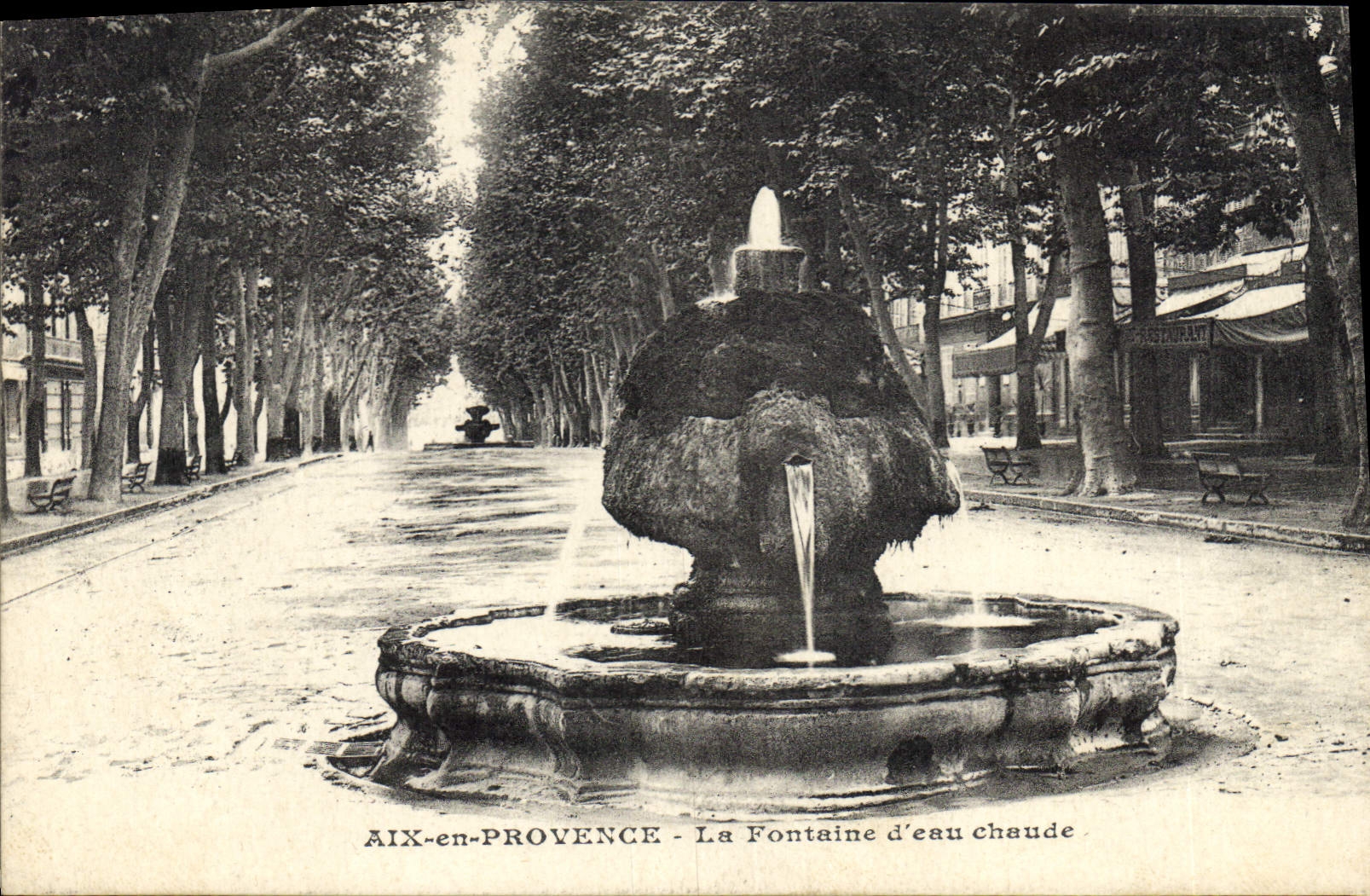 AIX-en-PROVENCE — La Fontaine d'eau chaude — Éditeur non identifié