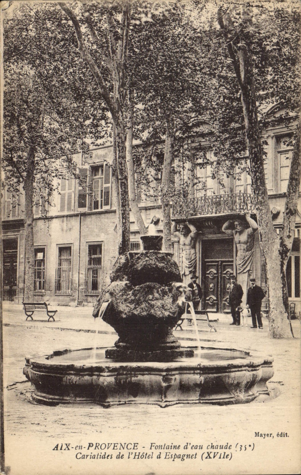 Aix-en-Provence — Cariatides de l'Hôtel d'Espagnet — Mayer, édit. (n°35)