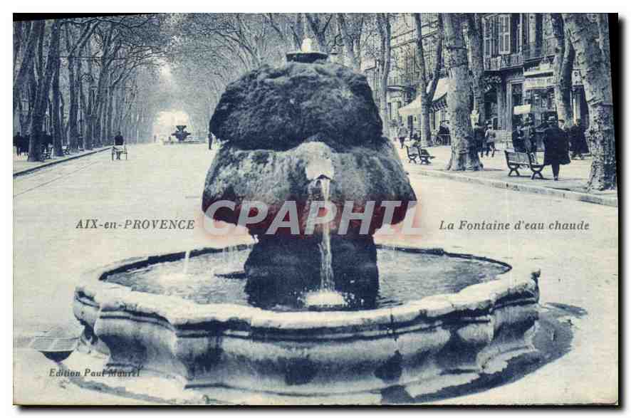 Aix-en-Provence — Warmwasserbrunnen — Edition Paul Mauriel