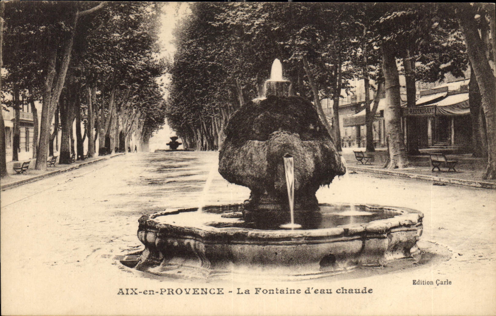 AIX-en-PROVENCE — La Fontaine d'eau chaude — Edition Carle
