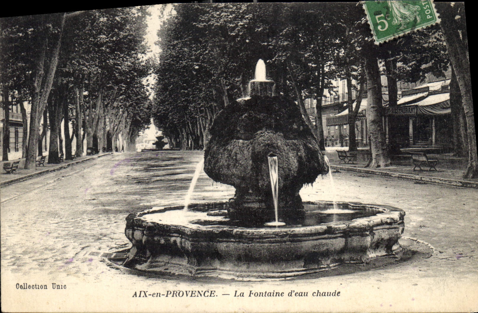 AIX-en-PROVENCE — La Fontaine d'eau chaude — Collection Unic