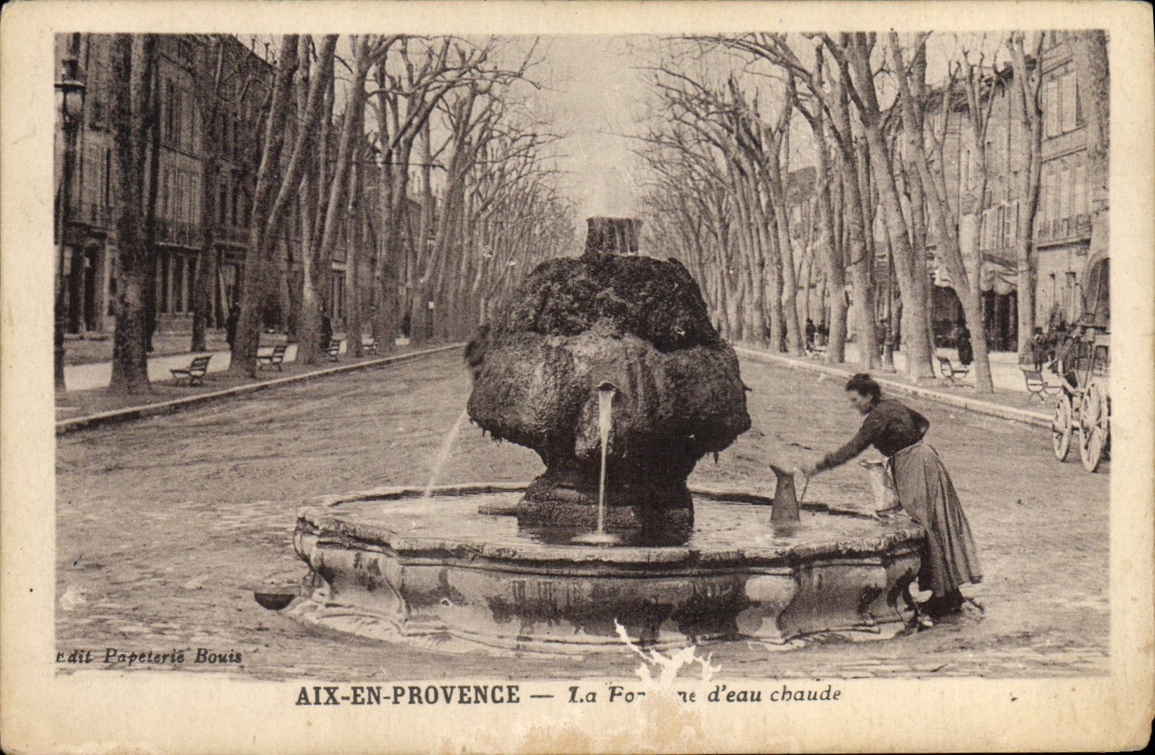 Aix-en-Provence — La Fontaine d'eau chaude — édit Papeteries Bouis