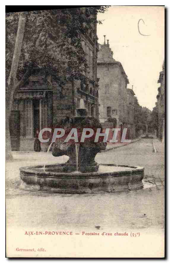 CPA Aix en Provence Fontaine d'eau chaude 