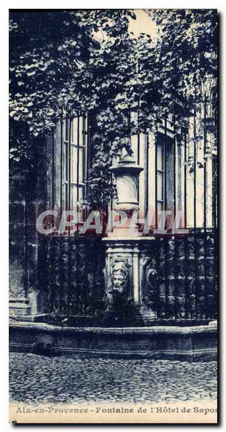 Aix-en-Provence - Fountain of the Sapoz Hotel - unidentified publisher
