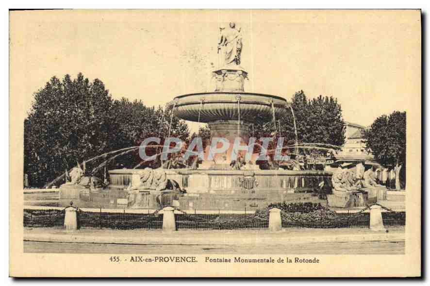 Aix-en-Provence — Fontaine Monumentale de la Rotonde — CPAPHIL 455