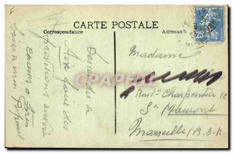 AIX-en-PROVENCE — La Grande Fontaine — Édition Cercle Aix — Verso