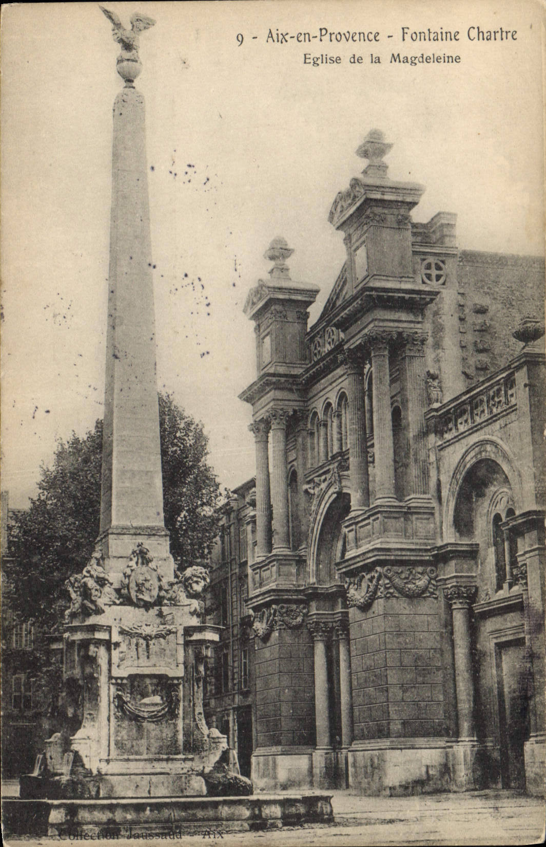 Aix-en-Provence - Fontaine Chartre - Église de la Magdeleine