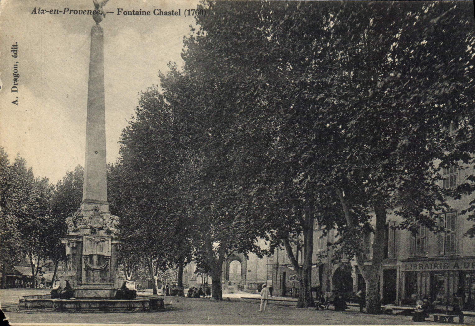 Aix-en-Provence — Chastel Fountain (1760) — A. Dragon