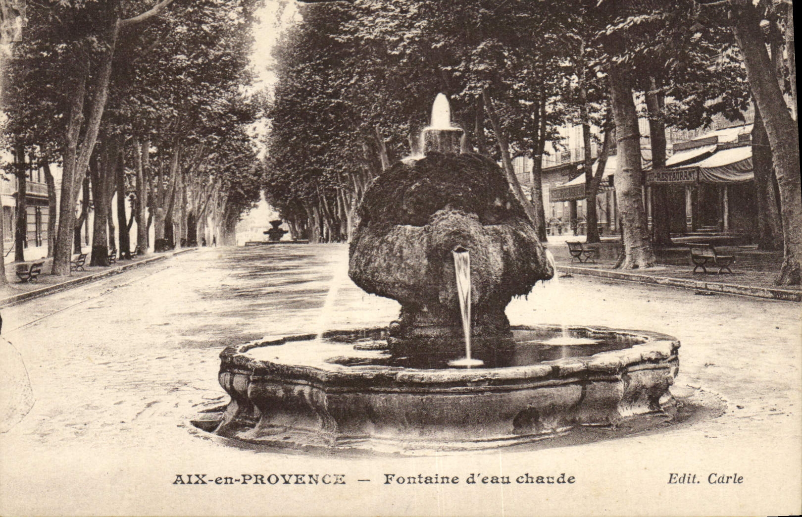 AIX-en-PROVENCE — Fontaine d'eau chaude — Edit. Carle