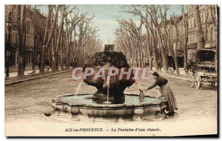 AIX-en-PROVENCE — La Fontaine d'eau chaude — CPAPHIL