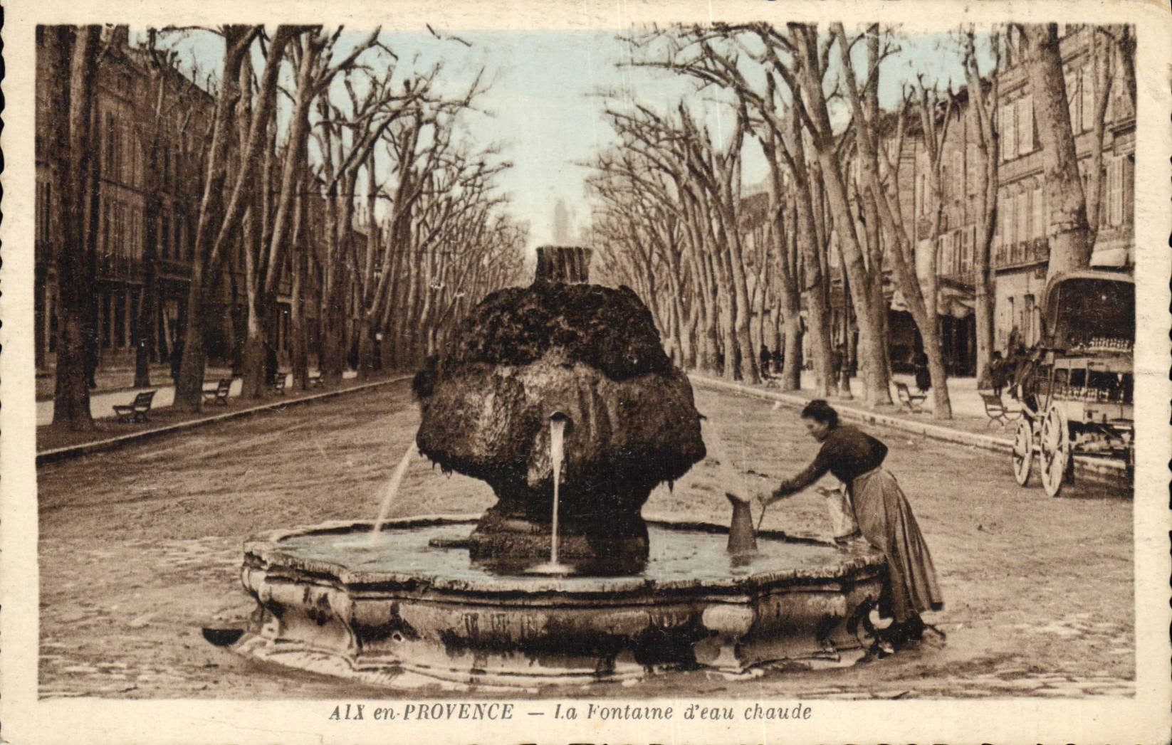 AIX-en-PROVENCE — La Fontaine d'eau chaude — Édition B. DUC