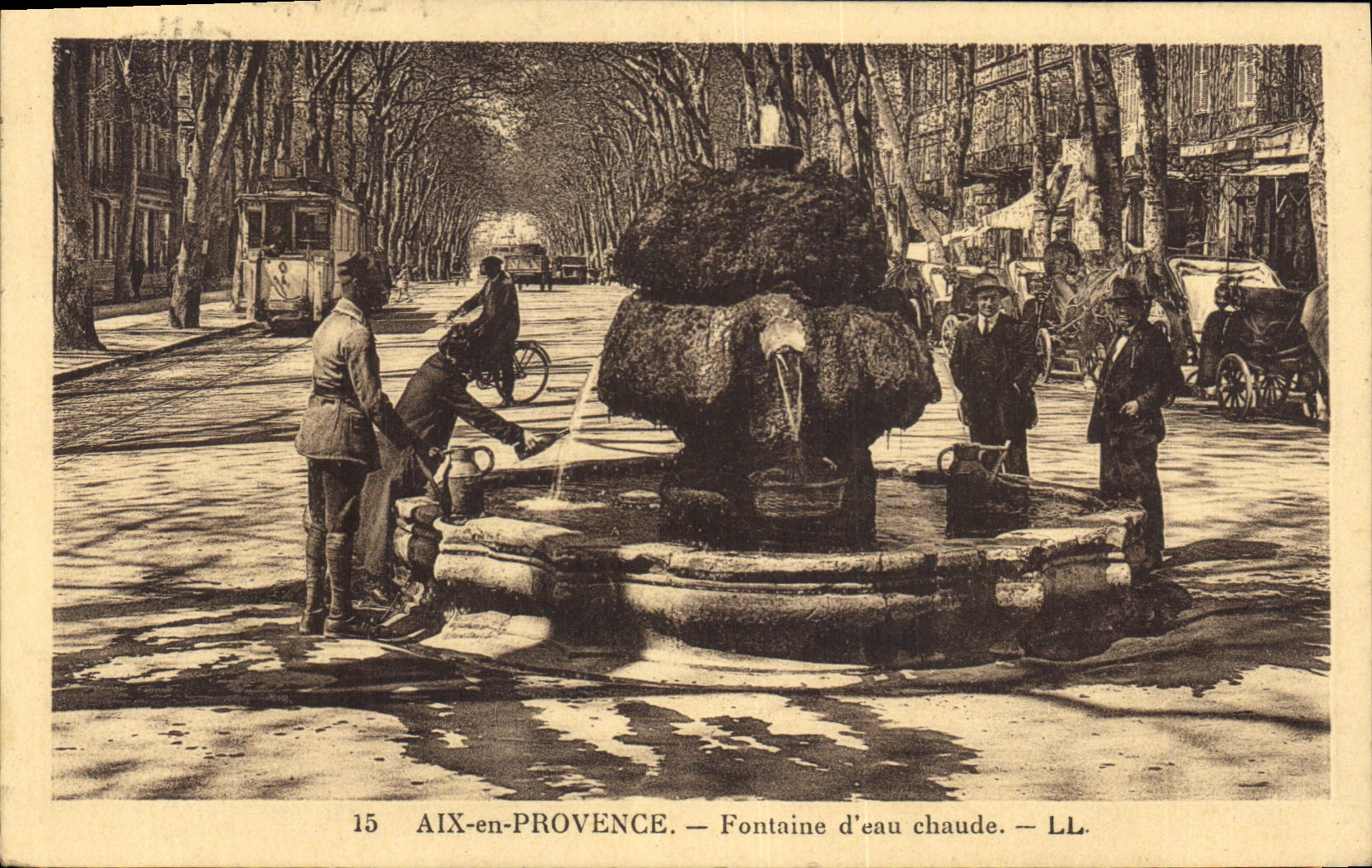 AIX-en-PROVENCE — Warmwasserbrunnen — LL. — N° 15