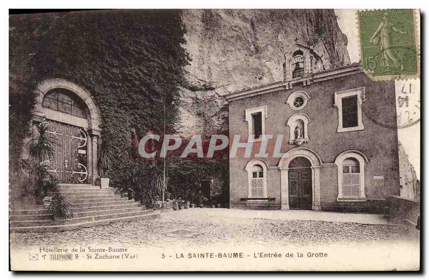 CPA La Sainte Baume L'Entree de la Grotte 