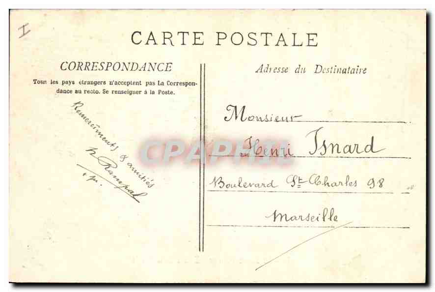La Sainte-Beaume - Entrée de la Grotte — Phototypie E. Laseour-Marcache, n°483 — Verso