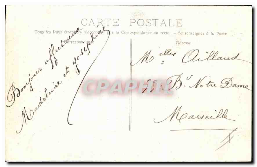 CPA Foret de la Sainte Baume La Planeto  — Verso