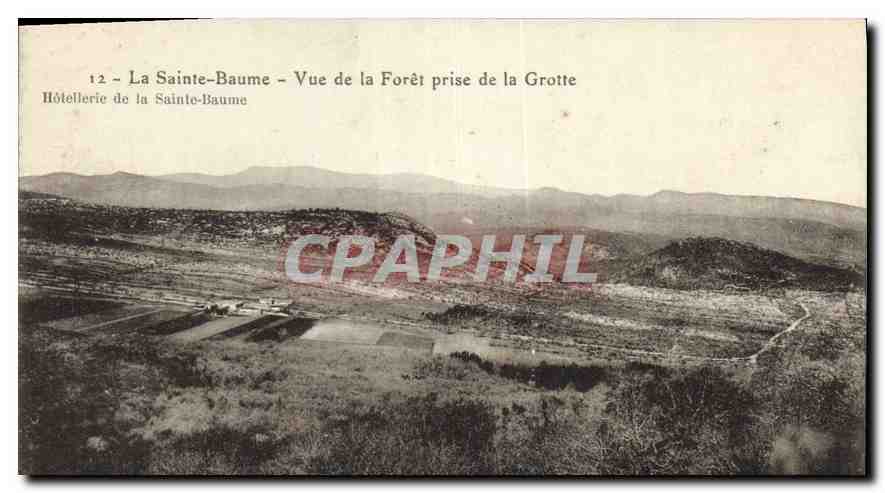 CPA La Sainte Baume Vue de la Foret prise de la Grotte 