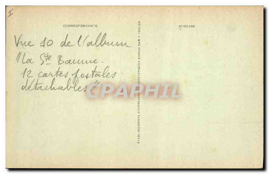 La Sainte-Baume — Montée à travers la forêt — Verso