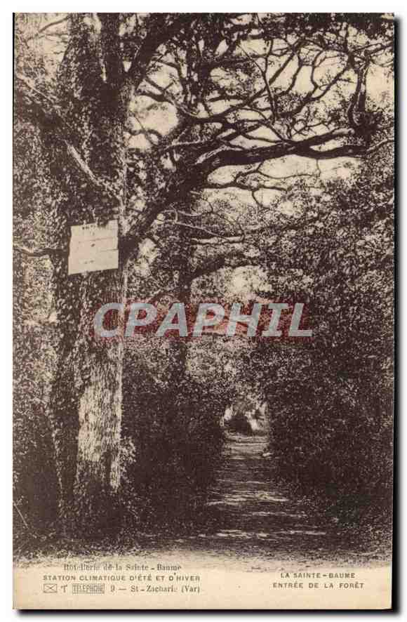 La Sainte-Baume — Entrance to the forest — Hotellerie de la Sainte-Baume, St-Zacharie (Var)